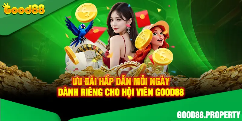 Ưu đãi hấp dẫn mỗi ngày dành riêng cho hội viên Good88